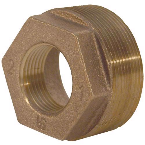 HB2010B NPT Threaded Reducer Hex Bushing HB2010B 125# Brass Reducer Hex Bushing